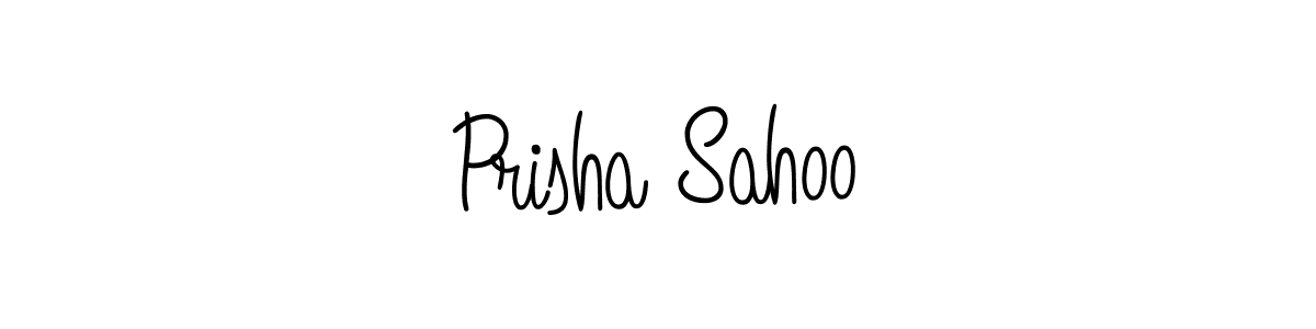 You should practise on your own different ways (Angelique-Rose-font-FFP) to write your name (Prisha Sahoo) in signature. don't let someone else do it for you. Prisha Sahoo signature style 5 images and pictures png