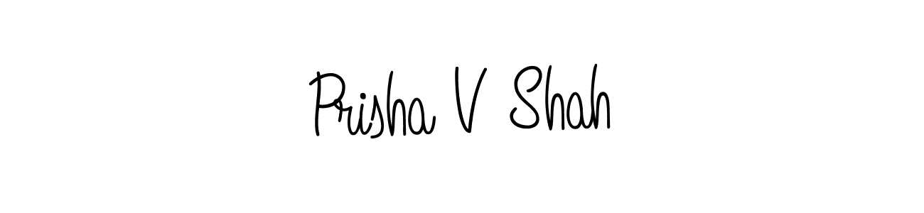 Similarly Angelique-Rose-font-FFP is the best handwritten signature design. Signature creator online .You can use it as an online autograph creator for name Prisha V Shah. Prisha V Shah signature style 5 images and pictures png