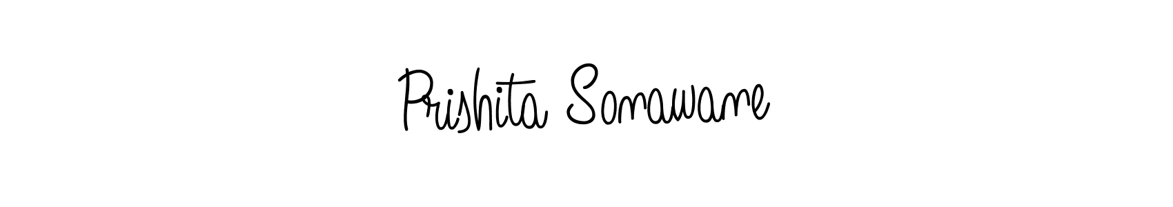 You should practise on your own different ways (Angelique-Rose-font-FFP) to write your name (Prishita Sonawane) in signature. don't let someone else do it for you. Prishita Sonawane signature style 5 images and pictures png