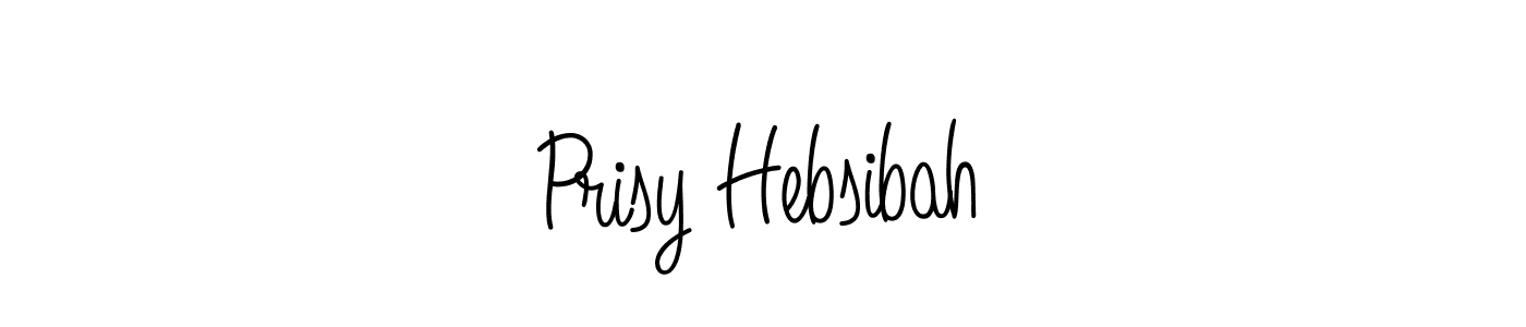 Prisy Hebsibah stylish signature style. Best Handwritten Sign (Angelique-Rose-font-FFP) for my name. Handwritten Signature Collection Ideas for my name Prisy Hebsibah. Prisy Hebsibah signature style 5 images and pictures png