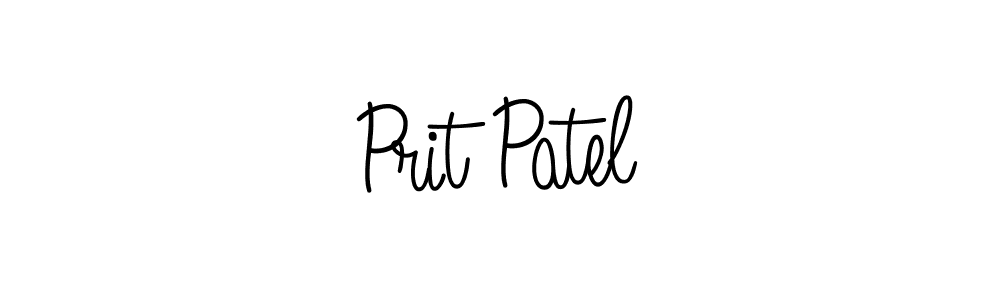 Prit Patel stylish signature style. Best Handwritten Sign (Angelique-Rose-font-FFP) for my name. Handwritten Signature Collection Ideas for my name Prit Patel. Prit Patel signature style 5 images and pictures png