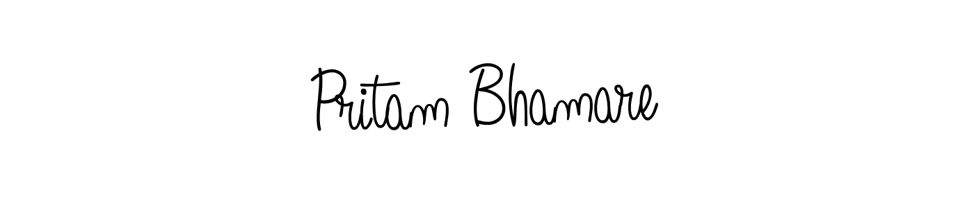 Make a beautiful signature design for name Pritam Bhamare. Use this online signature maker to create a handwritten signature for free. Pritam Bhamare signature style 5 images and pictures png