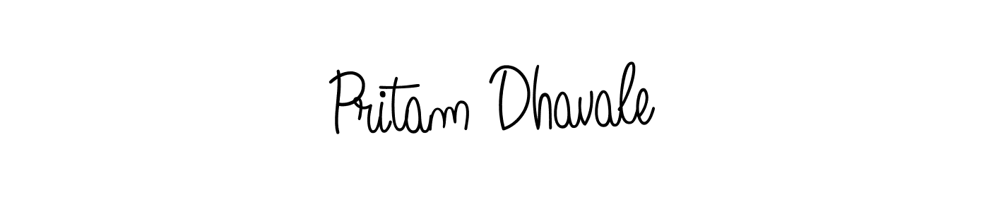 Create a beautiful signature design for name Pritam Dhavale. With this signature (Angelique-Rose-font-FFP) fonts, you can make a handwritten signature for free. Pritam Dhavale signature style 5 images and pictures png