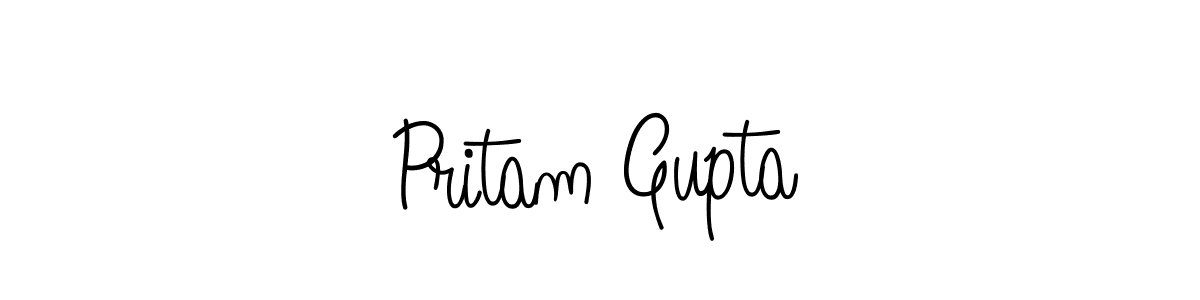 This is the best signature style for the Pritam Gupta name. Also you like these signature font (Angelique-Rose-font-FFP). Mix name signature. Pritam Gupta signature style 5 images and pictures png