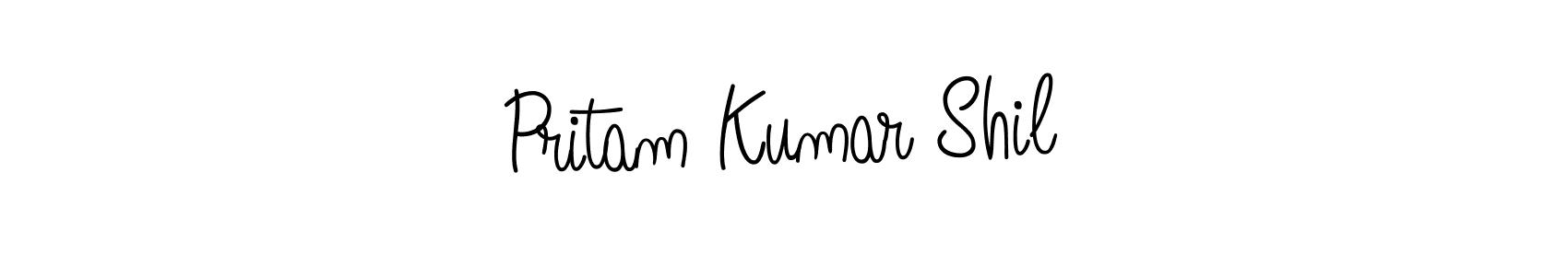 Also we have Pritam Kumar Shil name is the best signature style. Create professional handwritten signature collection using Angelique-Rose-font-FFP autograph style. Pritam Kumar Shil signature style 5 images and pictures png