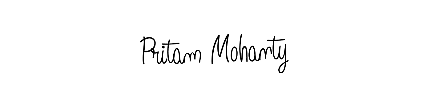 How to make Pritam Mohanty signature? Angelique-Rose-font-FFP is a professional autograph style. Create handwritten signature for Pritam Mohanty name. Pritam Mohanty signature style 5 images and pictures png