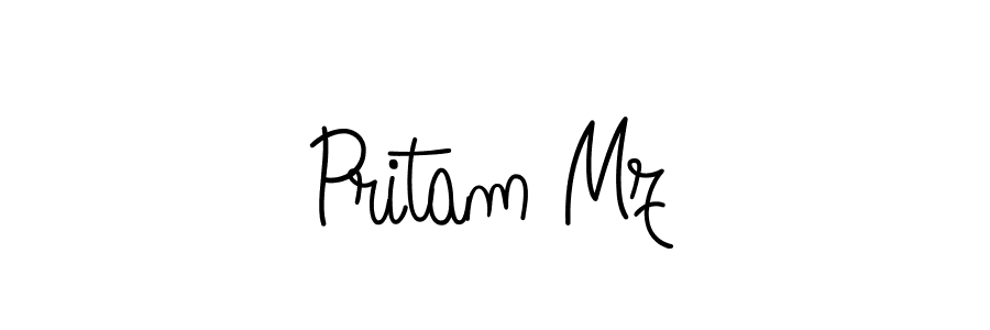 Once you've used our free online signature maker to create your best signature Angelique-Rose-font-FFP style, it's time to enjoy all of the benefits that Pritam Mz name signing documents. Pritam Mz signature style 5 images and pictures png