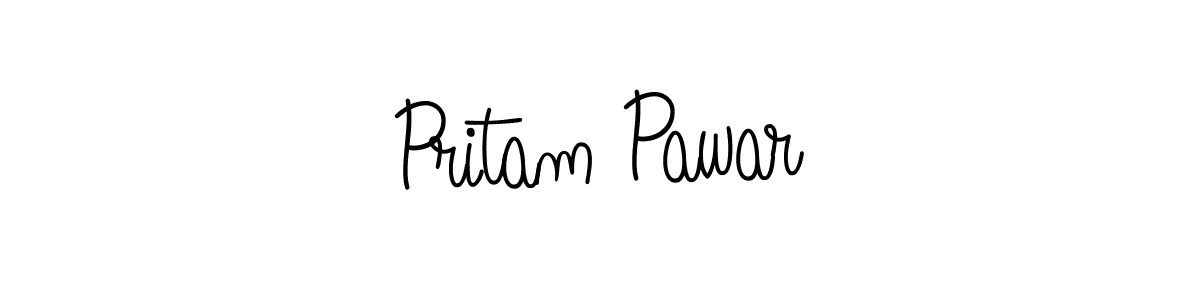 How to make Pritam Pawar signature? Angelique-Rose-font-FFP is a professional autograph style. Create handwritten signature for Pritam Pawar name. Pritam Pawar signature style 5 images and pictures png