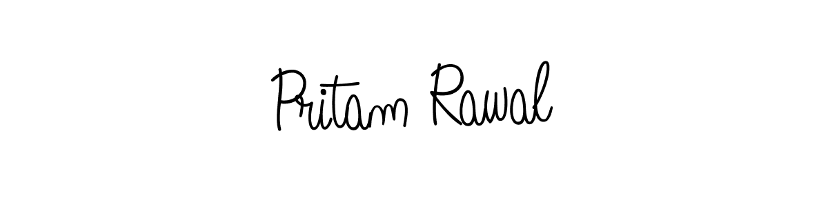 How to make Pritam Rawal signature? Angelique-Rose-font-FFP is a professional autograph style. Create handwritten signature for Pritam Rawal name. Pritam Rawal signature style 5 images and pictures png