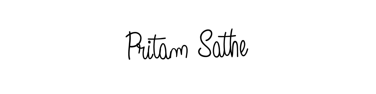 if you are searching for the best signature style for your name Pritam Sathe. so please give up your signature search. here we have designed multiple signature styles  using Angelique-Rose-font-FFP. Pritam Sathe signature style 5 images and pictures png