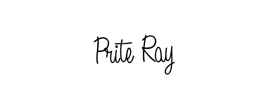 How to make Prite Ray name signature. Use Angelique-Rose-font-FFP style for creating short signs online. This is the latest handwritten sign. Prite Ray signature style 5 images and pictures png