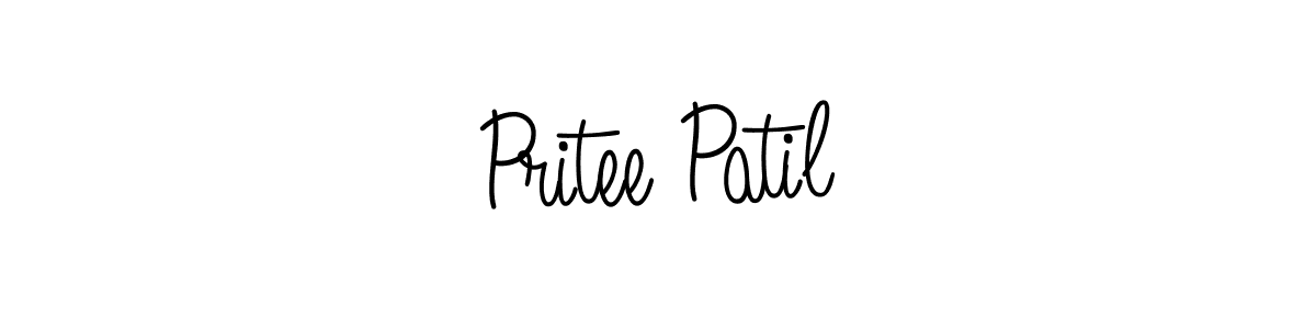 Create a beautiful signature design for name Pritee Patil. With this signature (Angelique-Rose-font-FFP) fonts, you can make a handwritten signature for free. Pritee Patil signature style 5 images and pictures png