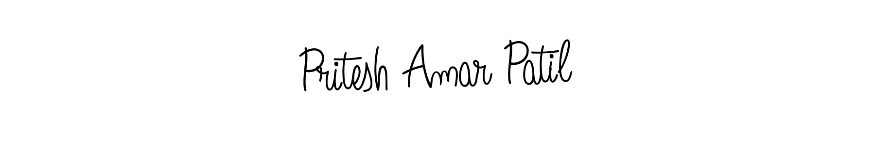 Make a short Pritesh Amar Patil signature style. Manage your documents anywhere anytime using Angelique-Rose-font-FFP. Create and add eSignatures, submit forms, share and send files easily. Pritesh Amar Patil signature style 5 images and pictures png