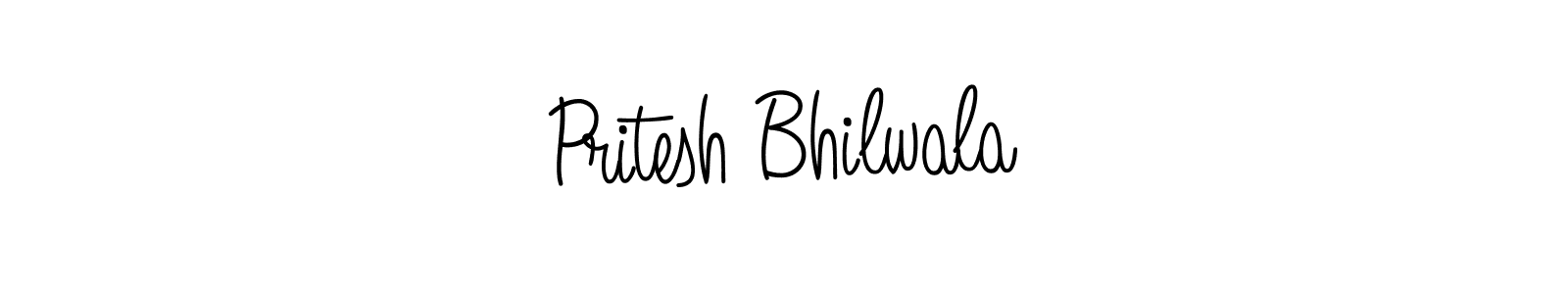 How to make Pritesh Bhilwala name signature. Use Angelique-Rose-font-FFP style for creating short signs online. This is the latest handwritten sign. Pritesh Bhilwala signature style 5 images and pictures png