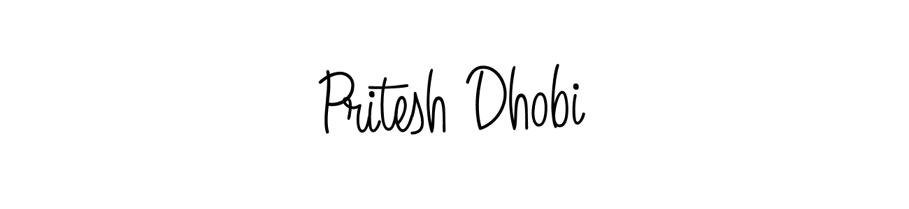 How to Draw Pritesh Dhobi signature style? Angelique-Rose-font-FFP is a latest design signature styles for name Pritesh Dhobi. Pritesh Dhobi signature style 5 images and pictures png