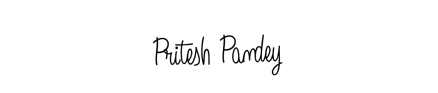 How to make Pritesh Pandey signature? Angelique-Rose-font-FFP is a professional autograph style. Create handwritten signature for Pritesh Pandey name. Pritesh Pandey signature style 5 images and pictures png