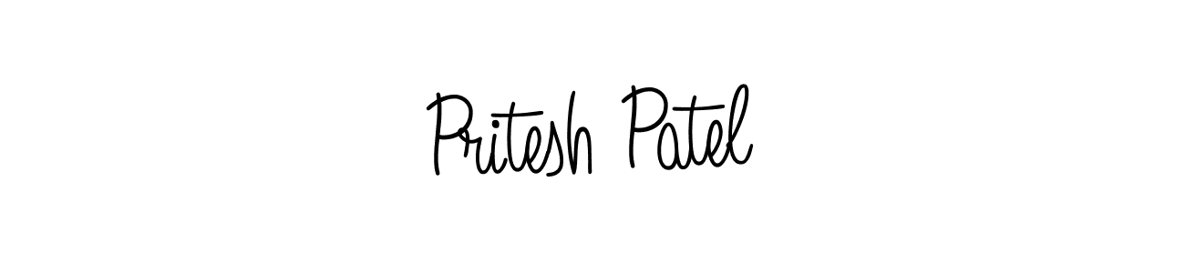 How to Draw Pritesh Patel signature style? Angelique-Rose-font-FFP is a latest design signature styles for name Pritesh Patel. Pritesh Patel signature style 5 images and pictures png