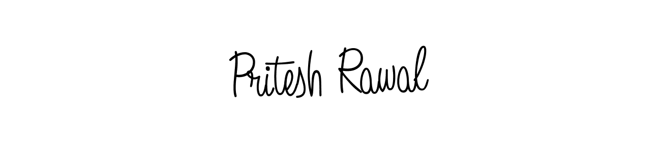 Use a signature maker to create a handwritten signature online. With this signature software, you can design (Angelique-Rose-font-FFP) your own signature for name Pritesh Rawal. Pritesh Rawal signature style 5 images and pictures png