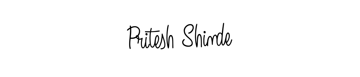 Design your own signature with our free online signature maker. With this signature software, you can create a handwritten (Angelique-Rose-font-FFP) signature for name Pritesh Shinde. Pritesh Shinde signature style 5 images and pictures png