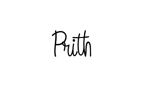 You should practise on your own different ways (Angelique-Rose-font-FFP) to write your name (Prith) in signature. don't let someone else do it for you. Prith signature style 5 images and pictures png