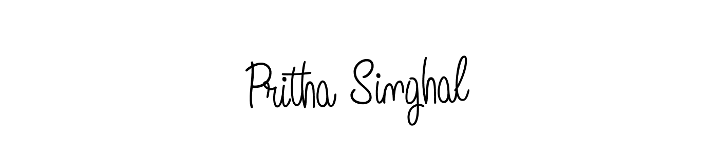 Angelique-Rose-font-FFP is a professional signature style that is perfect for those who want to add a touch of class to their signature. It is also a great choice for those who want to make their signature more unique. Get Pritha Singhal name to fancy signature for free. Pritha Singhal signature style 5 images and pictures png