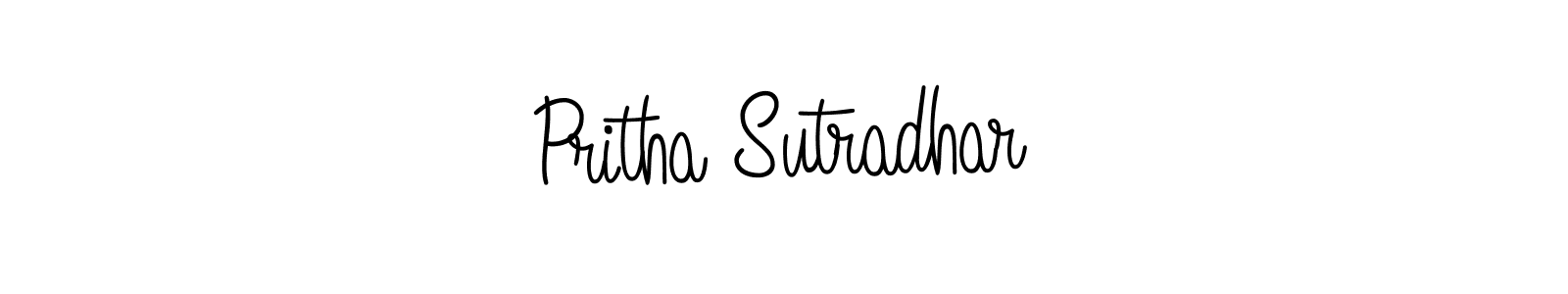 Make a beautiful signature design for name Pritha Sutradhar. With this signature (Angelique-Rose-font-FFP) style, you can create a handwritten signature for free. Pritha Sutradhar signature style 5 images and pictures png