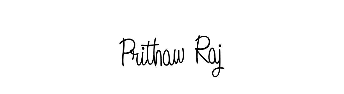 Use a signature maker to create a handwritten signature online. With this signature software, you can design (Angelique-Rose-font-FFP) your own signature for name Prithaw Raj. Prithaw Raj signature style 5 images and pictures png