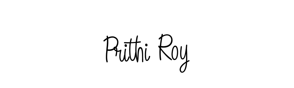 You should practise on your own different ways (Angelique-Rose-font-FFP) to write your name (Prithi Roy) in signature. don't let someone else do it for you. Prithi Roy signature style 5 images and pictures png