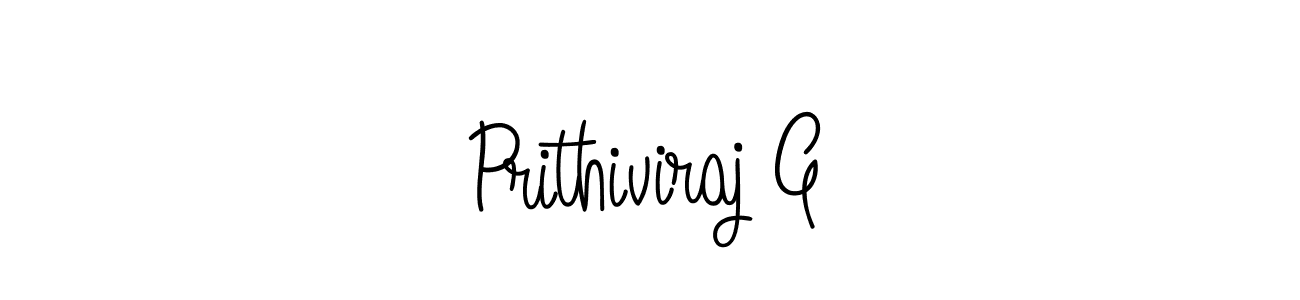 Also we have Prithiviraj G name is the best signature style. Create professional handwritten signature collection using Angelique-Rose-font-FFP autograph style. Prithiviraj G signature style 5 images and pictures png