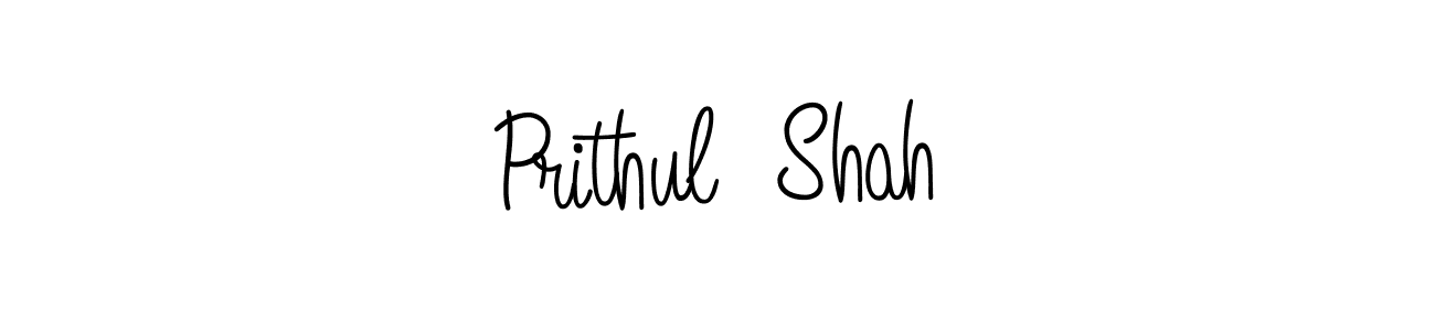 Create a beautiful signature design for name Prithul  Shah. With this signature (Angelique-Rose-font-FFP) fonts, you can make a handwritten signature for free. Prithul  Shah signature style 5 images and pictures png