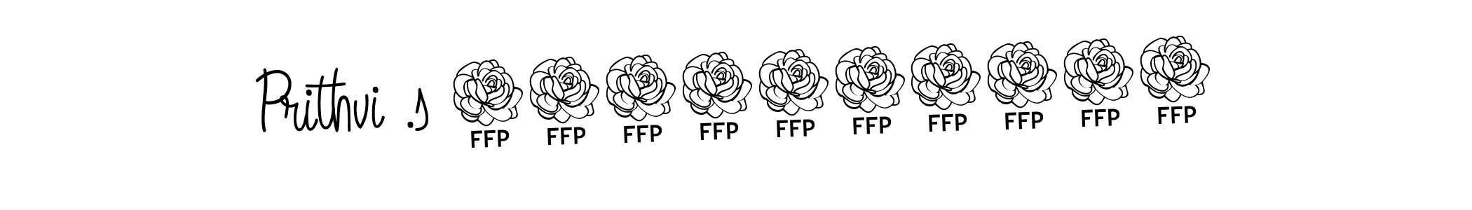 You should practise on your own different ways (Angelique-Rose-font-FFP) to write your name (Prithvi .s 9766826464) in signature. don't let someone else do it for you. Prithvi .s 9766826464 signature style 5 images and pictures png