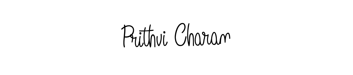 Make a beautiful signature design for name Prithvi Charan. With this signature (Angelique-Rose-font-FFP) style, you can create a handwritten signature for free. Prithvi Charan signature style 5 images and pictures png