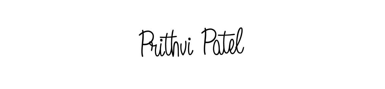 Prithvi Patel stylish signature style. Best Handwritten Sign (Angelique-Rose-font-FFP) for my name. Handwritten Signature Collection Ideas for my name Prithvi Patel. Prithvi Patel signature style 5 images and pictures png