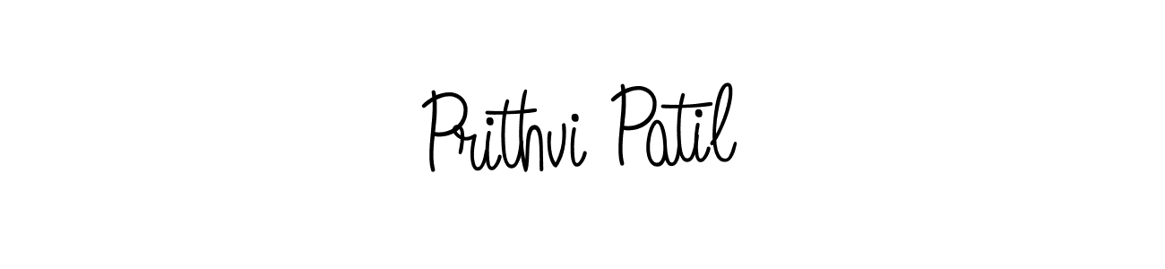 How to make Prithvi Patil name signature. Use Angelique-Rose-font-FFP style for creating short signs online. This is the latest handwritten sign. Prithvi Patil signature style 5 images and pictures png