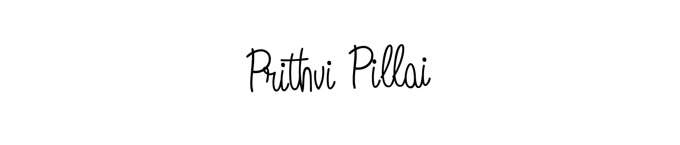 Create a beautiful signature design for name Prithvi Pillai. With this signature (Angelique-Rose-font-FFP) fonts, you can make a handwritten signature for free. Prithvi Pillai signature style 5 images and pictures png