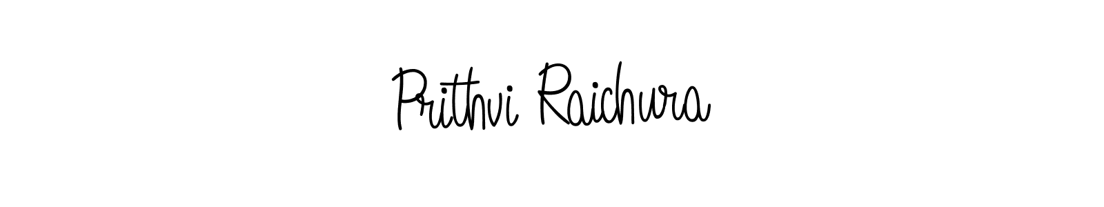 Design your own signature with our free online signature maker. With this signature software, you can create a handwritten (Angelique-Rose-font-FFP) signature for name Prithvi Raichura. Prithvi Raichura signature style 5 images and pictures png