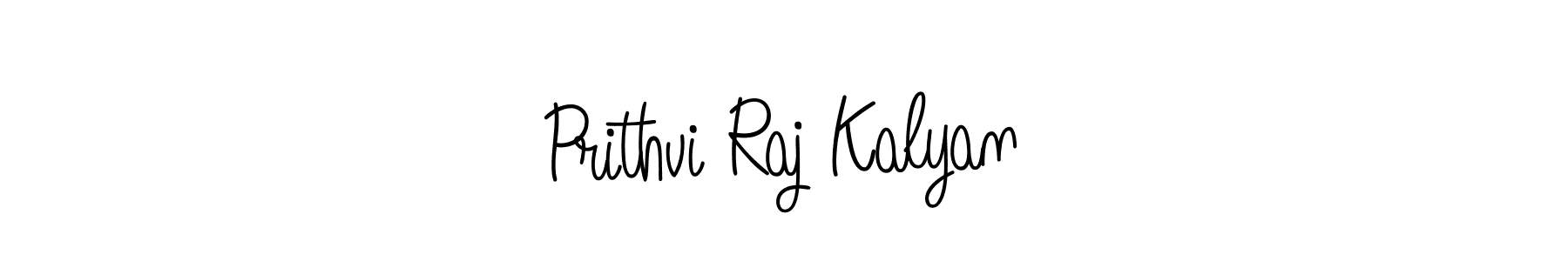 How to make Prithvi Raj Kalyan name signature. Use Angelique-Rose-font-FFP style for creating short signs online. This is the latest handwritten sign. Prithvi Raj Kalyan signature style 5 images and pictures png
