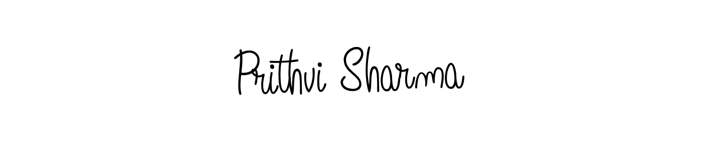 Create a beautiful signature design for name Prithvi Sharma. With this signature (Angelique-Rose-font-FFP) fonts, you can make a handwritten signature for free. Prithvi Sharma signature style 5 images and pictures png