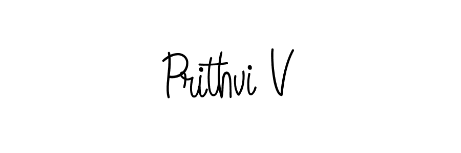 Best and Professional Signature Style for Prithvi V. Angelique-Rose-font-FFP Best Signature Style Collection. Prithvi V signature style 5 images and pictures png