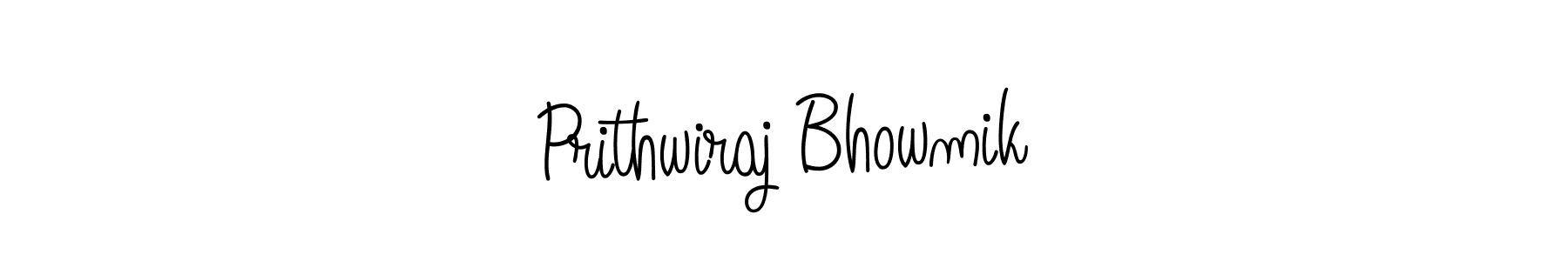 Also we have Prithwiraj Bhowmik name is the best signature style. Create professional handwritten signature collection using Angelique-Rose-font-FFP autograph style. Prithwiraj Bhowmik signature style 5 images and pictures png