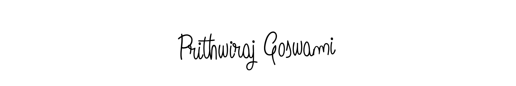 You should practise on your own different ways (Angelique-Rose-font-FFP) to write your name (Prithwiraj Goswami) in signature. don't let someone else do it for you. Prithwiraj Goswami signature style 5 images and pictures png