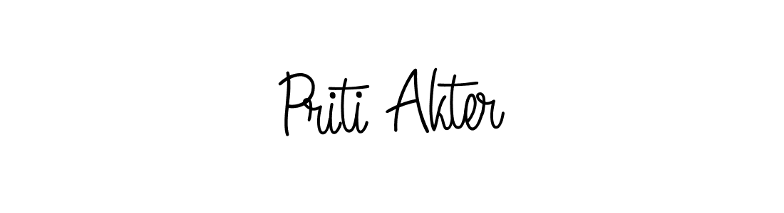 Make a beautiful signature design for name Priti Akter. Use this online signature maker to create a handwritten signature for free. Priti Akter signature style 5 images and pictures png