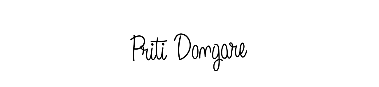 You should practise on your own different ways (Angelique-Rose-font-FFP) to write your name (Priti Dongare) in signature. don't let someone else do it for you. Priti Dongare signature style 5 images and pictures png