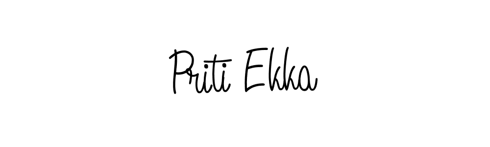 Make a beautiful signature design for name Priti Ekka. With this signature (Angelique-Rose-font-FFP) style, you can create a handwritten signature for free. Priti Ekka signature style 5 images and pictures png