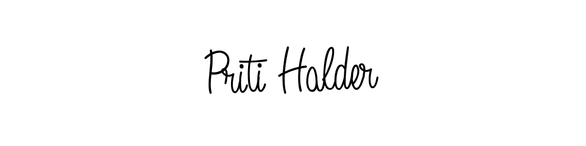 Make a beautiful signature design for name Priti Halder. Use this online signature maker to create a handwritten signature for free. Priti Halder signature style 5 images and pictures png