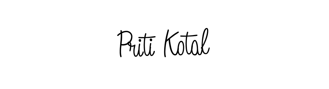 You can use this online signature creator to create a handwritten signature for the name Priti Kotal. This is the best online autograph maker. Priti Kotal signature style 5 images and pictures png