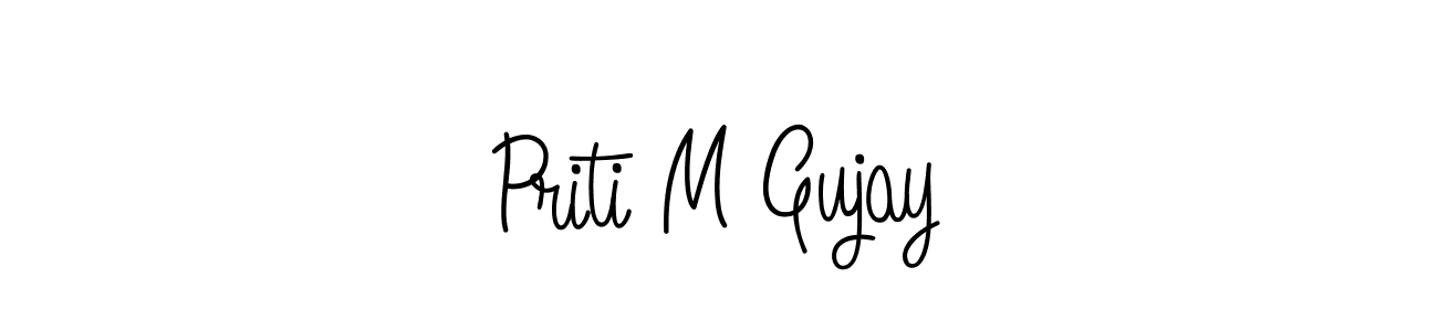 Make a beautiful signature design for name Priti M Gujay. Use this online signature maker to create a handwritten signature for free. Priti M Gujay signature style 5 images and pictures png