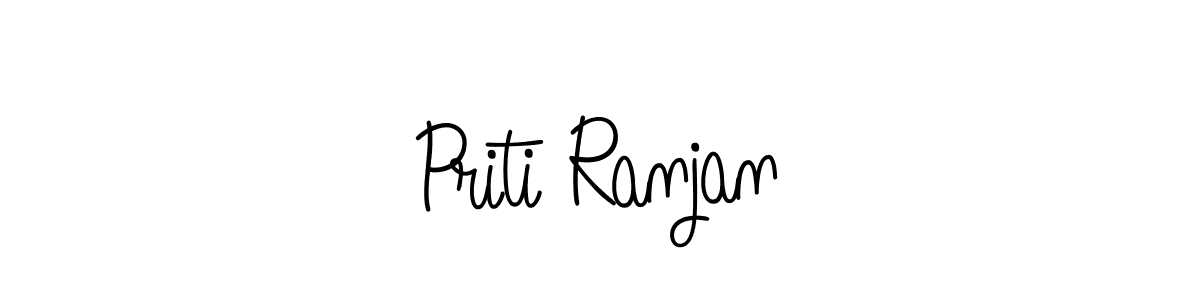 You should practise on your own different ways (Angelique-Rose-font-FFP) to write your name (Priti Ranjan) in signature. don't let someone else do it for you. Priti Ranjan signature style 5 images and pictures png