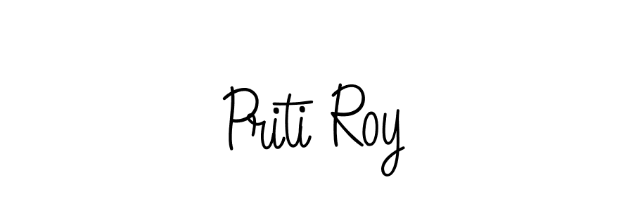 How to make Priti Roy name signature. Use Angelique-Rose-font-FFP style for creating short signs online. This is the latest handwritten sign. Priti Roy signature style 5 images and pictures png