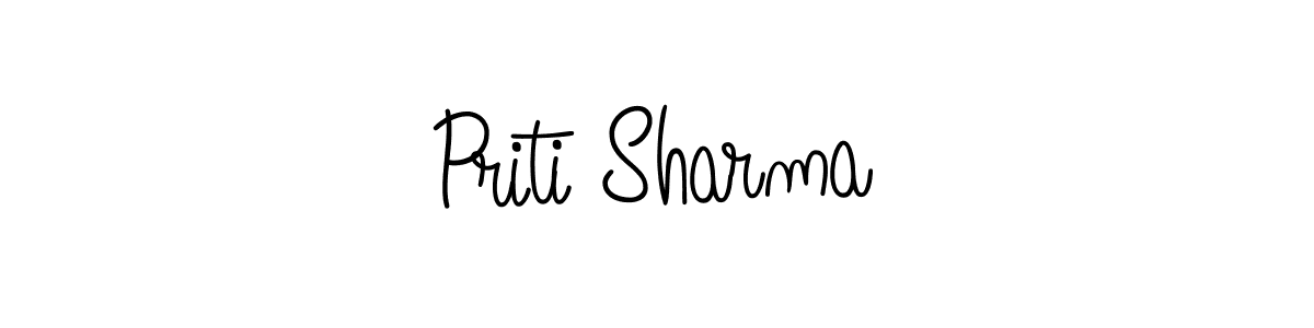 Also we have Priti Sharma name is the best signature style. Create professional handwritten signature collection using Angelique-Rose-font-FFP autograph style. Priti Sharma signature style 5 images and pictures png